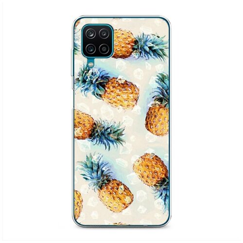 фото Силиконовый чехол "ананасы" на samsung galaxy a12 / самсунг галакси а12 case place