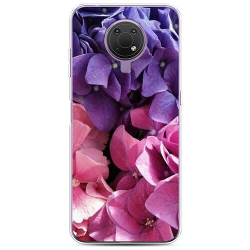 фото Силиконовый чехол "гортензии" на nokia nokia g10 / нокия g10 case place
