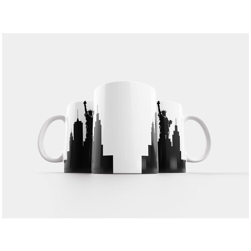 фото Кружка "силуэт, соединенные штаты америки, америка" 320 мл lotsprints