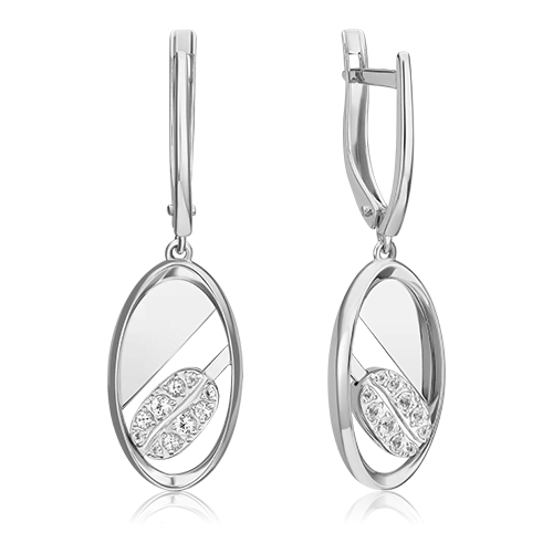 PLATINA jewelry Серьги из белого золота c топазами 02-4925-00-201-1120