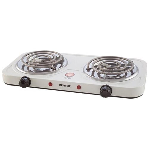 Плита электрическая Centek CT-1509 белая 2конфорки ТЭН 140мм 2000Вт 227800₽