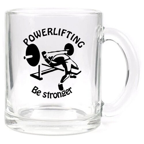 фото Стеклянная кружка прозрачная чемпион по сну drabs