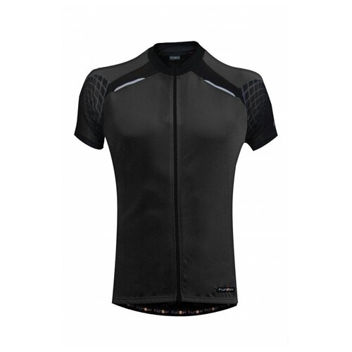 Велофутболка J-730-7 Firenze Black Men Active SS Jersey с длинной молнией и водонепроницаемый карман размер S черная FUNKIER