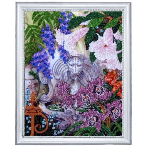 Рисунок на ткани Butterfly Фонтан в саду, 35*27 см (BUT.CA.229)