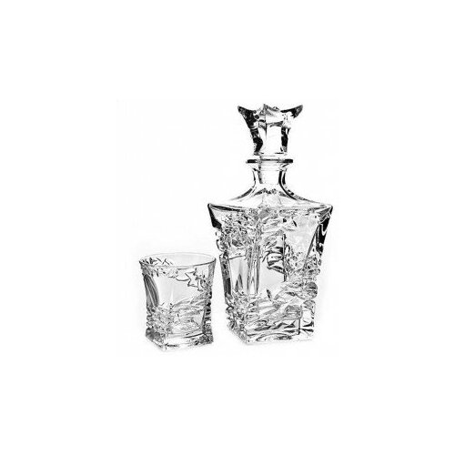 Набор для виски Crystal Bohemia, штоф и 2 бокала