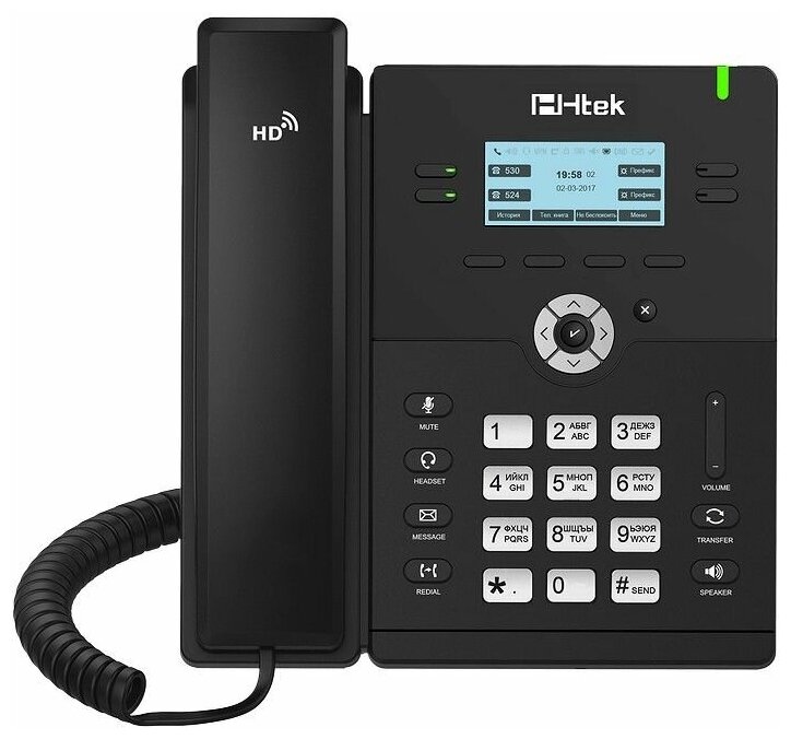 Стационарный IP-телефон Htek UC912E RU с Bluetooth и WiFi
