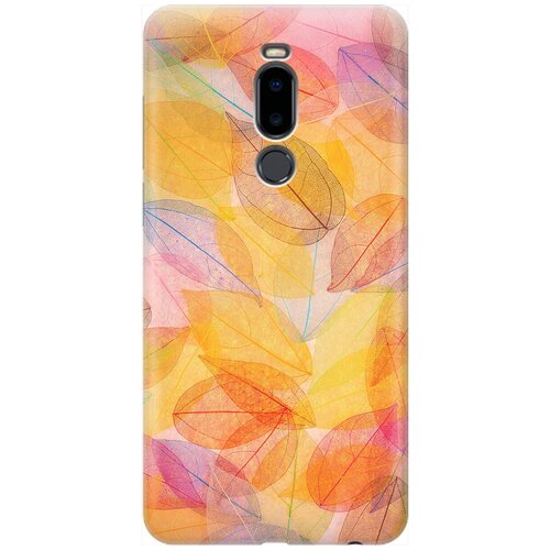 фото Re:pa накладка transparent для meizu note 8 с принтом "разноцветные листья"