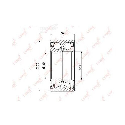 фото Lynxauto wb1056 подшипник ступицы, комплект