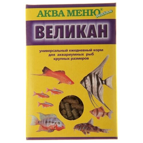 Корм Аква меню Великан для рыб, 35 г аква меню униклик 200 универсальный корм с артемией