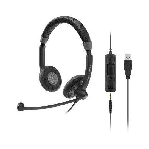 фото Sennheiser гарнитура sennheiser sc 75 usb ms черный