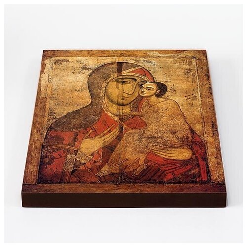 Старорусская икона Божией Матери, печать на доске 20*25 см икона божией матери неувядаемый цвет печать на доске 20 25 см