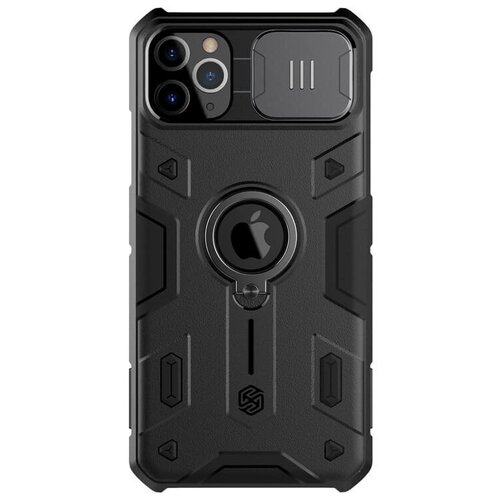 фото Противоударный чехол с кольцом и защитой камеры nillkin camshield armor case для iphone 11 pro max