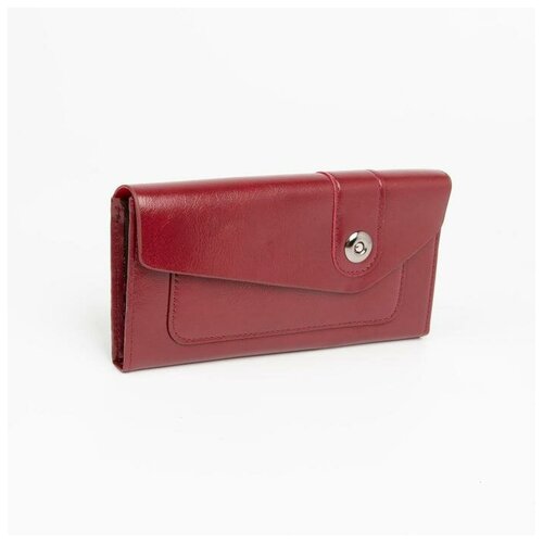 фото Кошелёк женский, 2 отдела на магнитах, цвет бордовый mikimarket