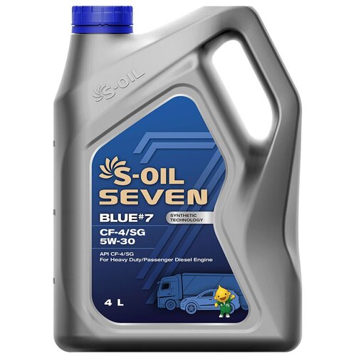 S-Oil Масло Моторное S-Oil Blue #7 5w-30 Ci-4/Sl E7 Синтетическое 4 Л