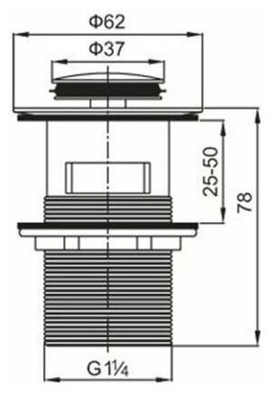 Донный клапан Belbagno BB PCU 06 CRM - фотография № 3