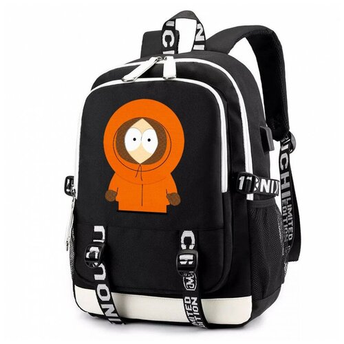 Рюкзак Кенни Маккормик (South Park) черный с USB-портом №2 рюкзак кенни маккормик south park оранжевый 2