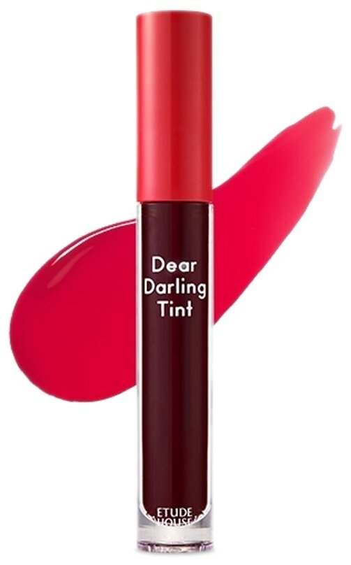 Etude House Тинт для губ DEAR DARLING WATER GEL TINT #PK002 PLUM RED (5g)