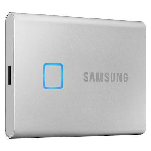 фото Внешний жесткий диск 500gb samsung t7 touch mu-pc500s/ww серый usb-c