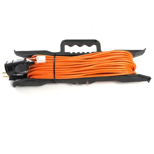 Удлинитель на рамке 1-местный с/з, 3*0,75, 20м, оранжевый, (Атлант, 40186), HM02-01-20