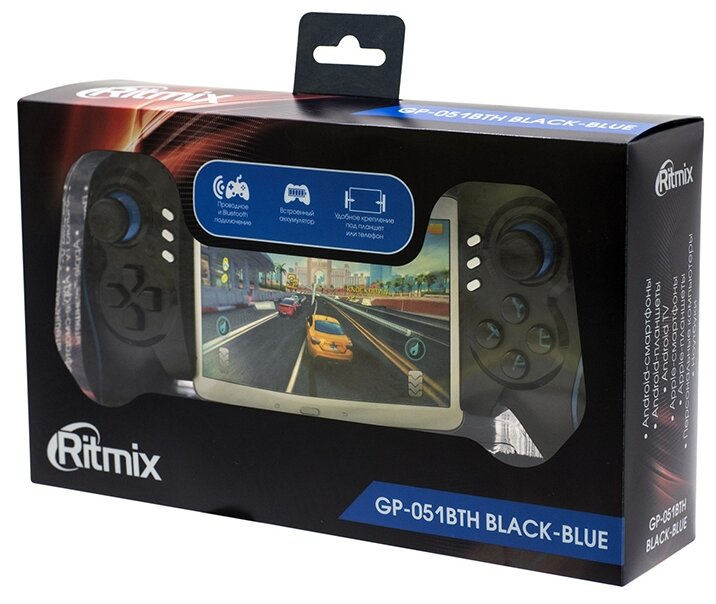 Геймпад беспроводной Ritmix GP-051BTH Black Blue