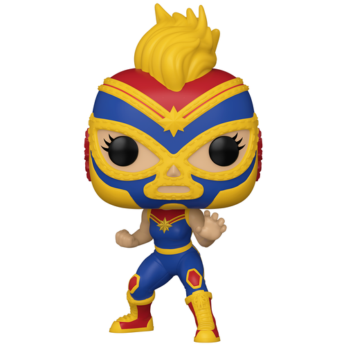 Фигурка Funko POP! Bobble: Marvel: Luchadores: La Estrella Cosmica 53872, 10 см набор фигурок marvel lucha libre железный человк капитан марвел