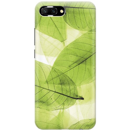 фото Gosso ультратонкий силиконовый чехол-накладка для honor 10 с принтом "зеленые листья"