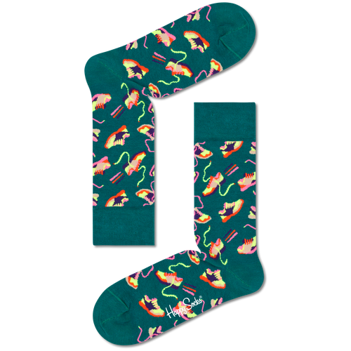 Носки Happy Socks, размер 36-40, зеленый, мультиколор носки happy socks размер 36 40 мультиколор розовый зеленый