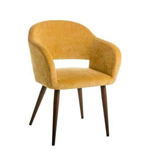 фото Кресло oscar жёлт/тёмный орех rhome
