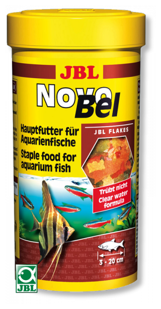 JBL NovoBel - Осн. корм для пресноводных аквариумных рыб, хлопья, 100 мл (18 г) - фотография № 2