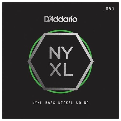 фото Nyxlb050 nyxl отдельная струна для бас-гитары, никелированная, 050, d'addario