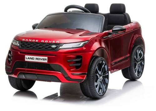 Электромобиль Range Rover Evoque, кожаное сидение, EVA колеса, цвет бордовый глянец