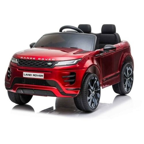 Электромобиль Range Rover Evoque, кожаное сидение, EVA колеса, цвет бордовый глянец