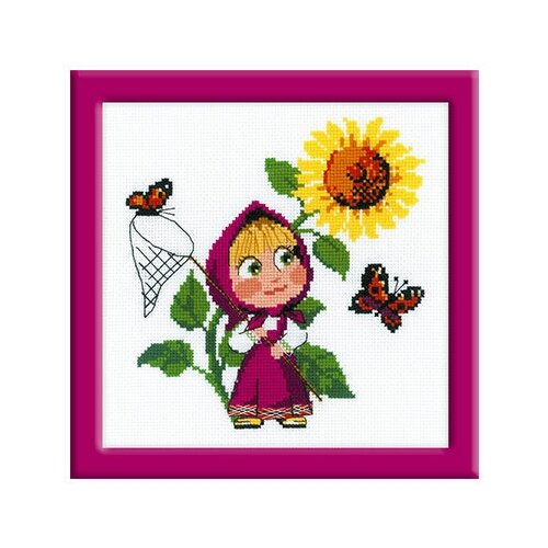 фото Набор для вышивания riolis сотвори сама 1568 первая встреча 18 х 18 см 2 шт. риолис