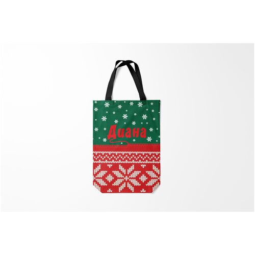 фото Сумка-шоппер / 31х42 см / имена / диана новогодняя burnettie