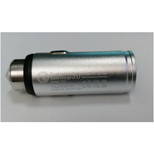 АЗУ(Автомобильное зарядное устройство) с USB выходом 3,0 быстрая зарядка автомобильное зарядное устройство 1usb 3 0a qc3 0 быстрая зарядка hoco z49a metal grey