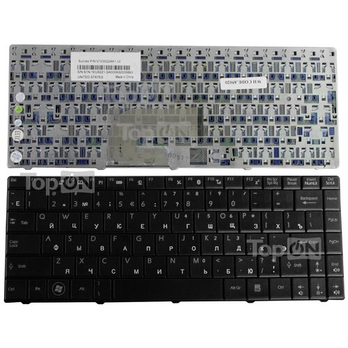 Клавиатура для ноутбука MSI Megabook CR400 CR420 CX420 EX400 EX460 pn V103522AK1 S1N-1ERU221-SA0 S1N-1ERU2A1-SA0 2050₽