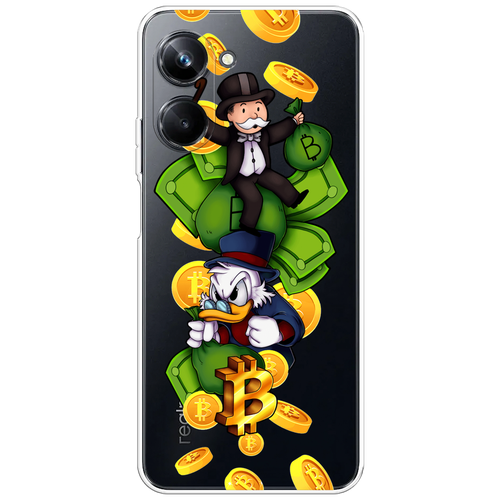 Силиконовый чехол на Realme 10 Pro / Реалми 10 Про Scrooge McDuck and Monopoly, прозрачный силиконовый чехол scrooge mcduck and monopoly на realme 10 4g реалми 10 4g