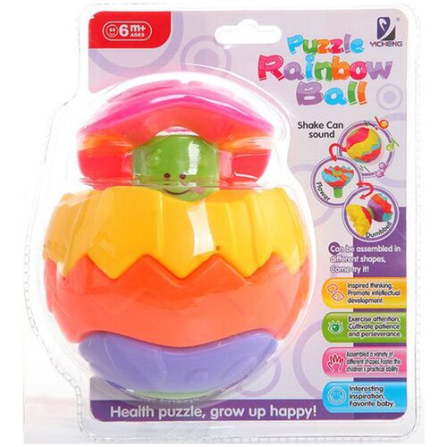 Н54226 Головоломка шар Puzzle Rainbow Ball PVC 23х19х12 см., арт. YC-9989A