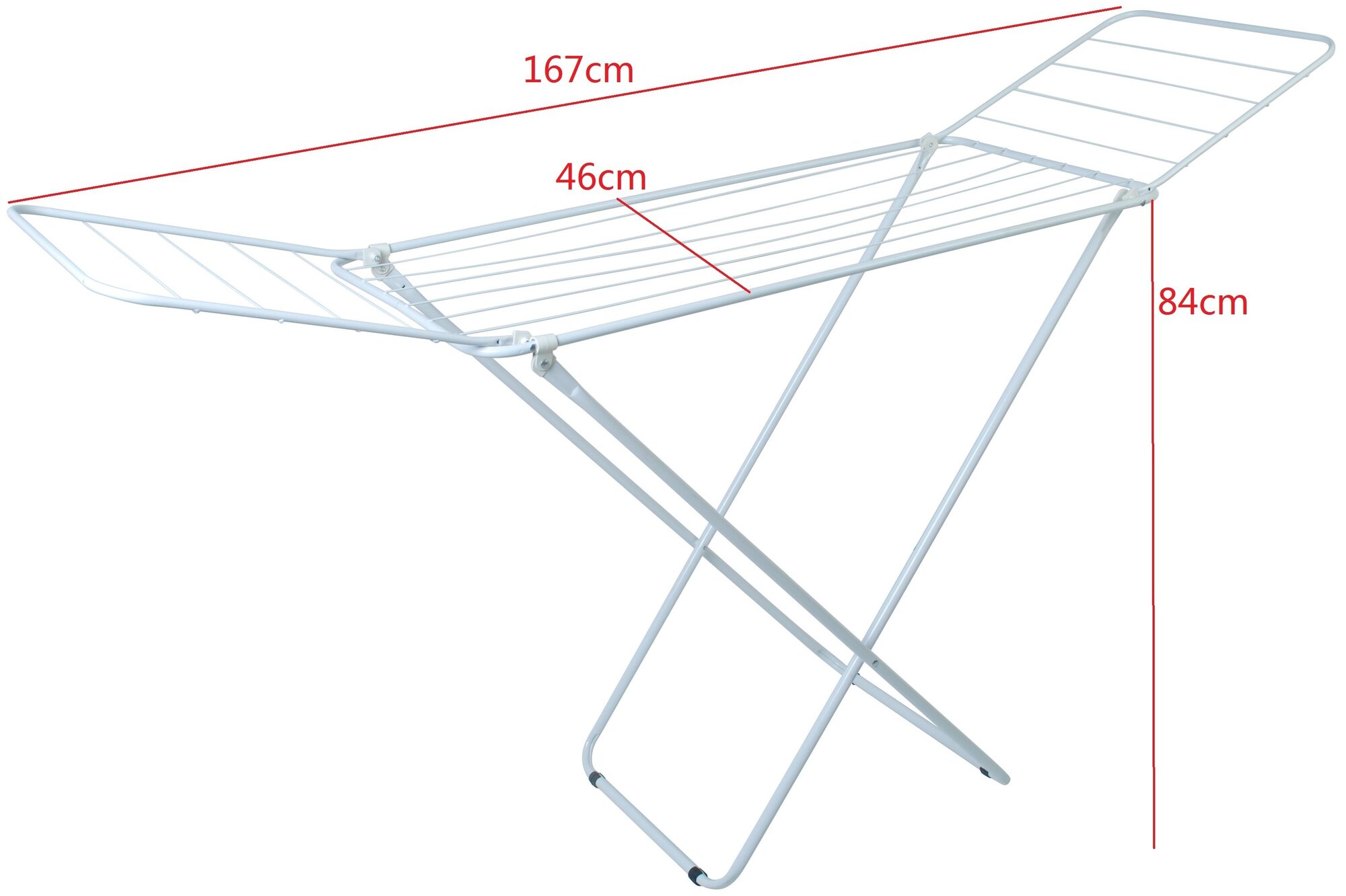 Сушилка для белья напольная ECODECOR 167x46x84см.