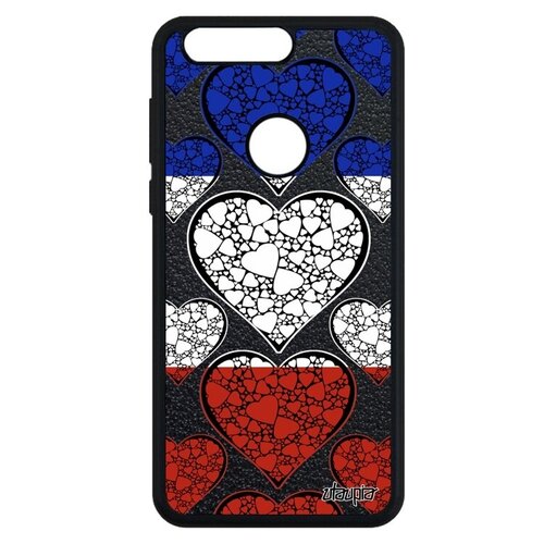 фото Противоударный чехол для мобильного // honor 8 // "флаг франции с сердцем" дизайн патриот, utaupia, цветной