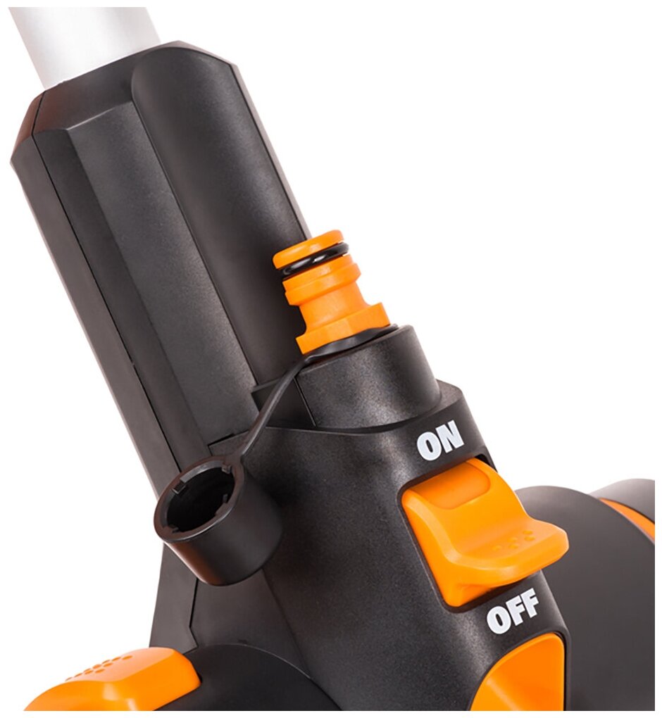 Аккумуляторная щетка для чистки дорожек Worx WG441E, 20 В, АКБ 4 Ач + ЗУ - фотография № 8