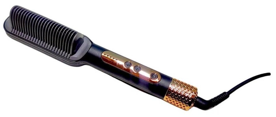 Выпрямитель для волос, Термощетка CRONIER CR-1019 ,черный - фотография № 1