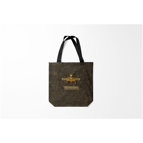 фото Сумка-шоппер / 40х40 см / рок / пикник жень шень burnettie