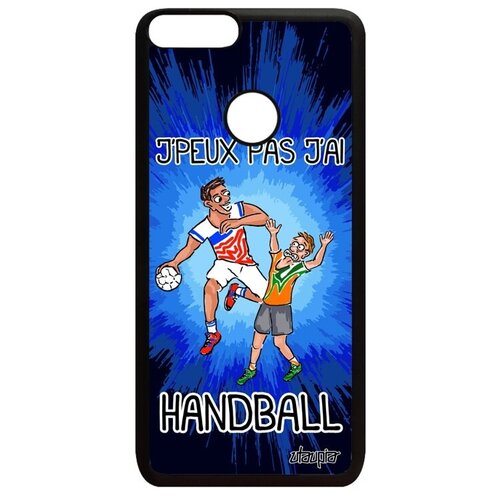 фото Защитный чехол на // huawei p smart 2018 // "не могу - у меня гандбол!" спорт принт, utaupia, синий