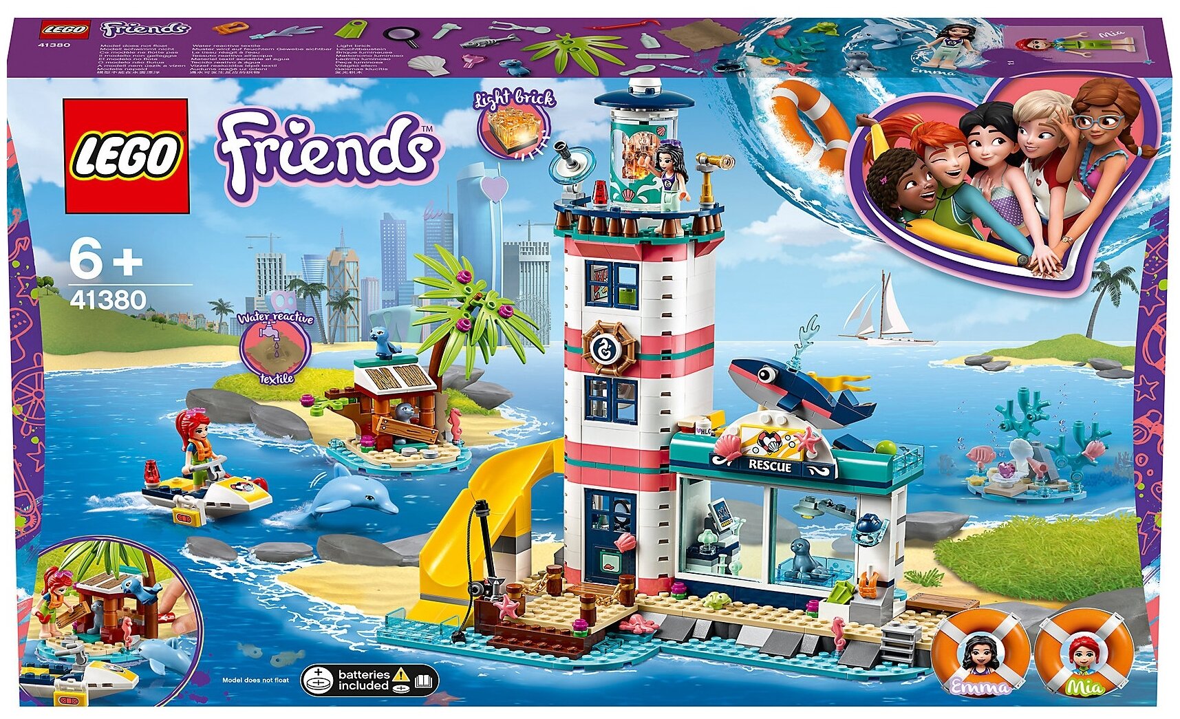 Lego Конструктор LEGO Friends 41380 Спасательный центр на маяке