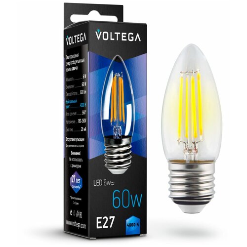 Лампочка Voltega LED E27 6W 7029