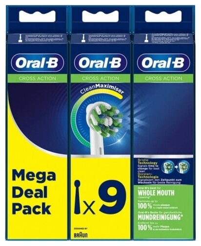 Насадки Braun Oral-B Cross Action (9 шт) - фотография № 9