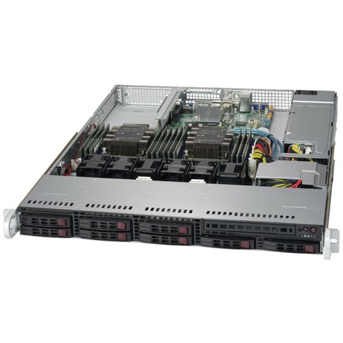 Материнская плата Supermicro SYS-1029P-WT серверная платформа 1u supermicro sys 5018d mtrf 1x1150 c224 4x uddr3 ecc 1 5v 4x3 5 hs bays 2x3g 4 6g x8 fh 2ge 400w redundant