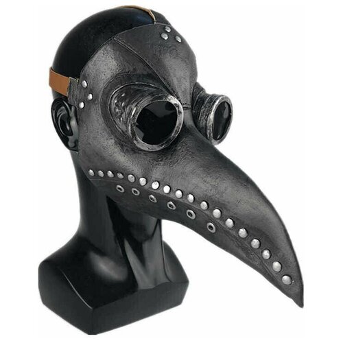 Маска Чумного Доктора (25см.) черная маска чумного доктора 13545
