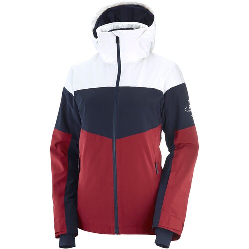 Куртка горнолыжная SALOMON Slalom Jkt W White/Night Sky/Pomegranate (US:S)